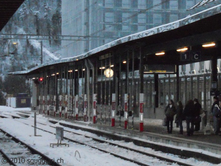 Tetto del binario 1 della stazione di Bienne